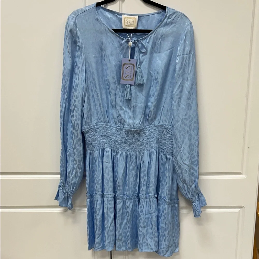 Sail to Sable Blue Long Sleeve Dress. NEW with tags.  Size XL - Picture 3 of 17